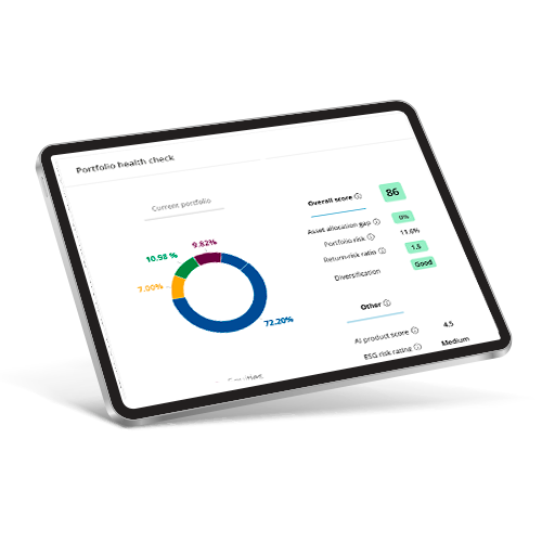 Customer financial health & next-best actions