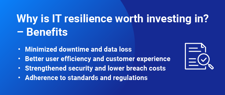 Benefits of IT resilience